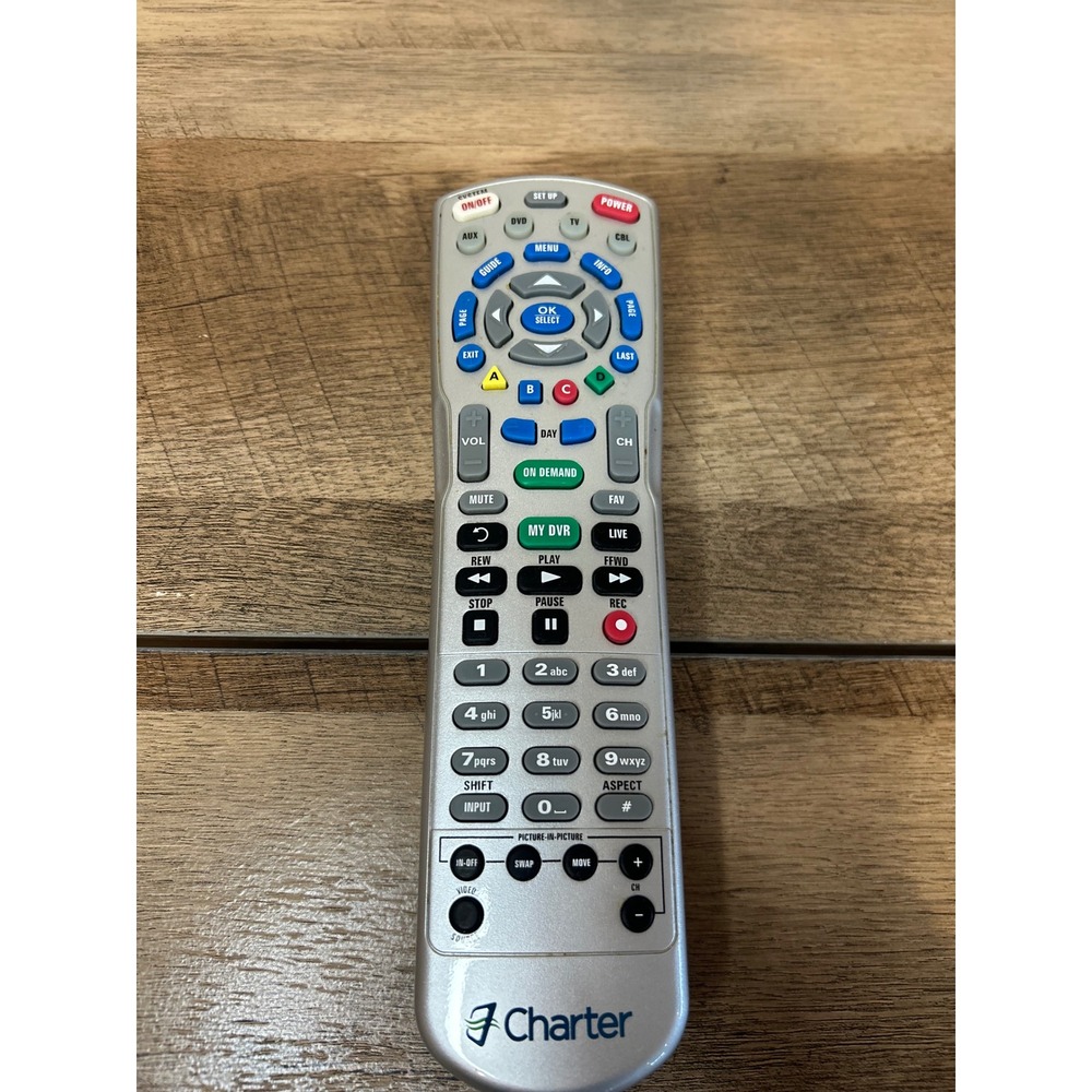 Charter Universal‎ Remote Control DVR Cable Box TV Receiver Silver Black